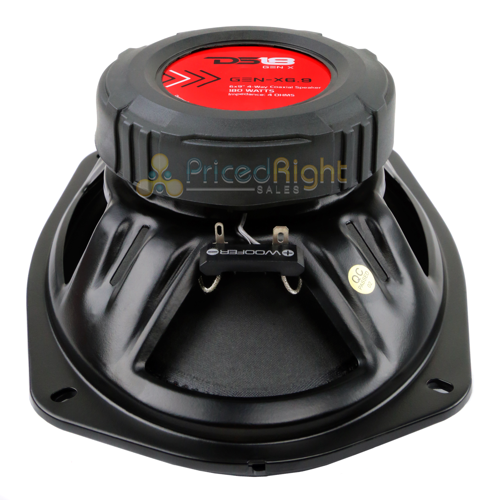 DS18 6x9" 180 Watts Max Power 4 Way Car Door Speaker Coaxial GENX6.9